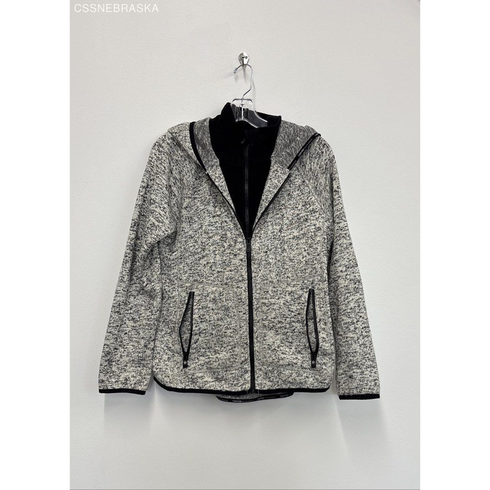Calvin Klein Gray Women's Performance Full Zip‎ Sweater Jacket - Size Medium